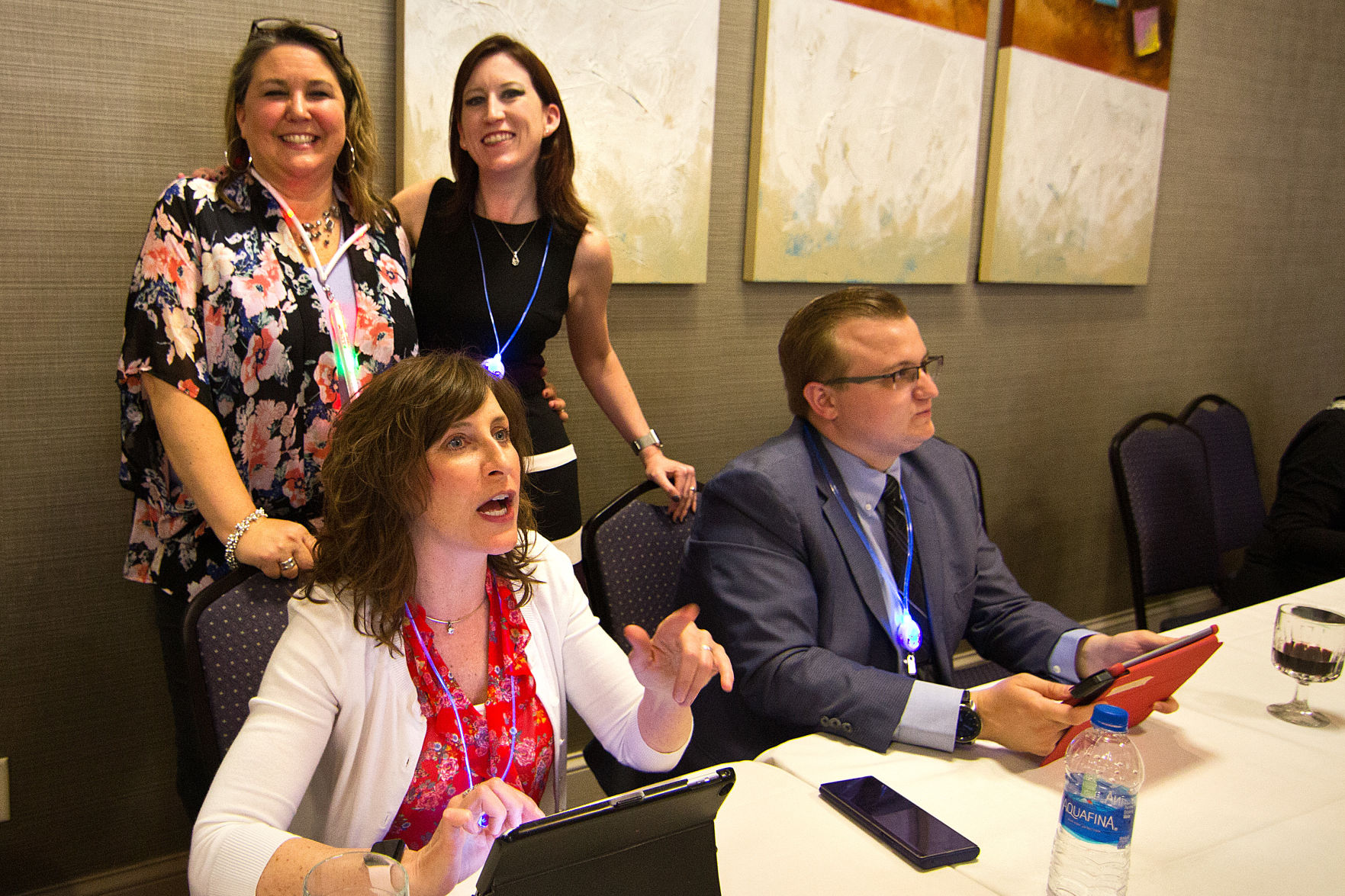 Seated: Molly Hartrup, Michael O’Connor, Standing: Tracy Patkunas, Laura Dobski O’Connor